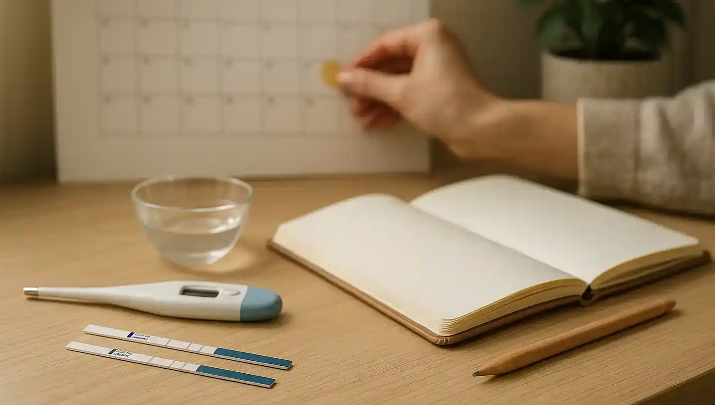 Calendrier et schéma du cycle menstruel
