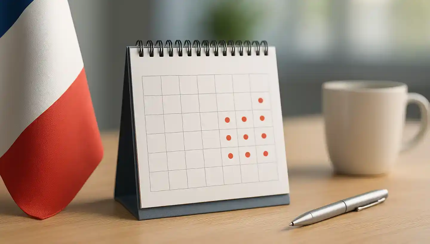 Calendrier des jours fériés en France - 2025