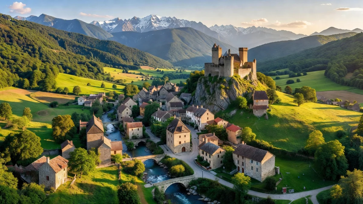 Carte des codes postaux du département de l'Ariège avec ses communes et vallées pyrénéennes