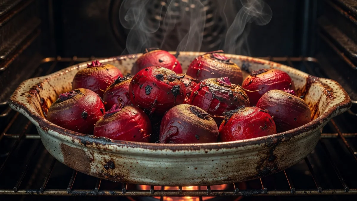 Comment cuire une betterave rouge entière au four ?