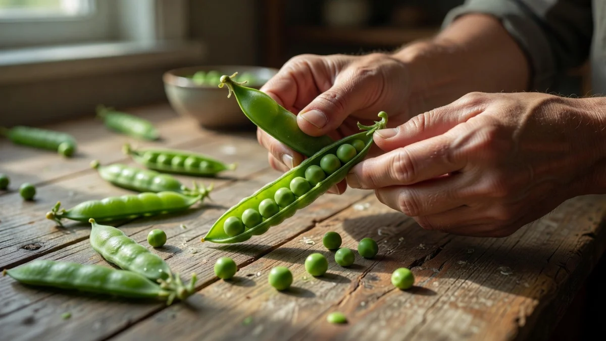 Comment écosser et cuire des petits pois frais ?