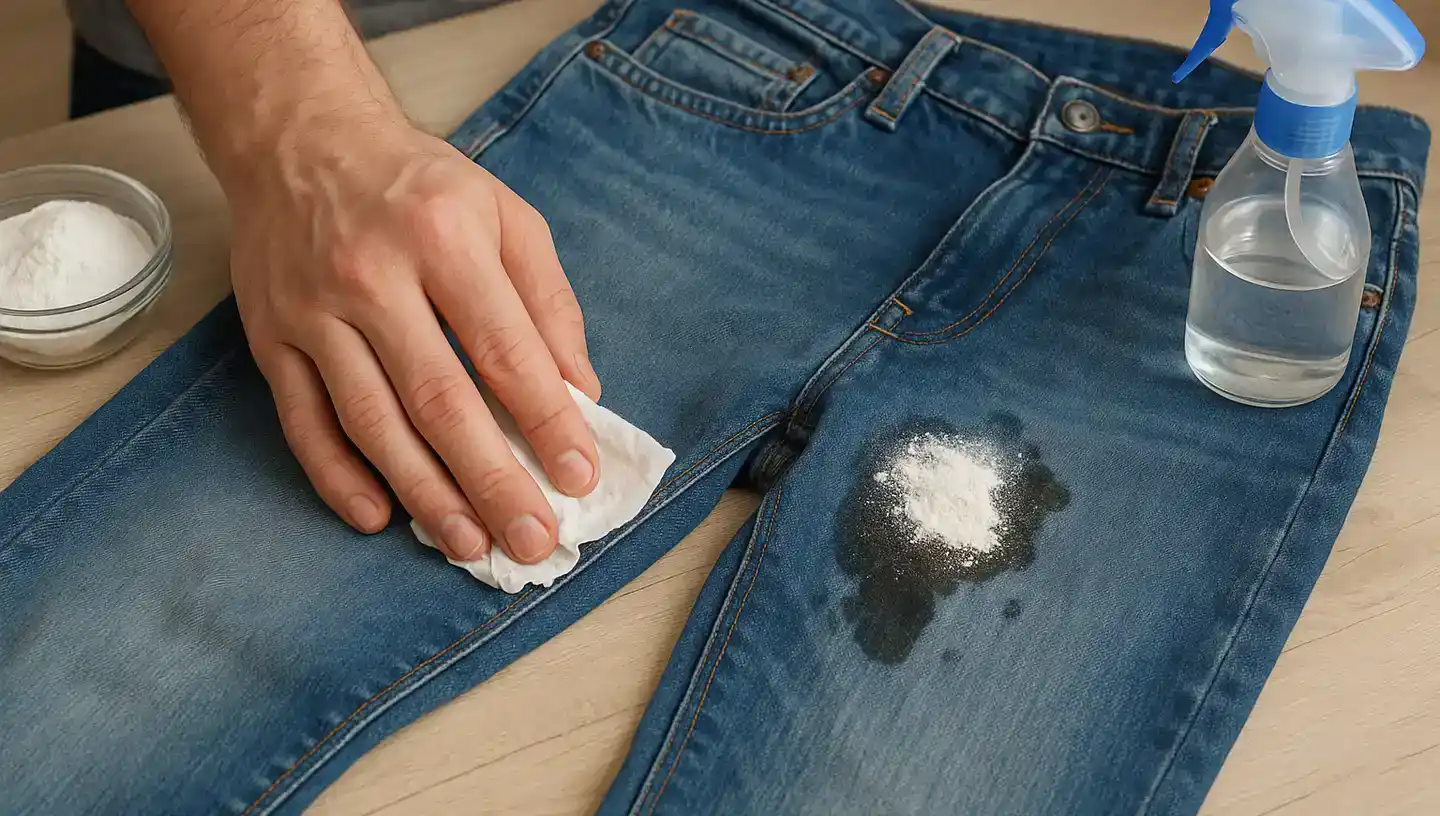 Comment enlever une tache de graisse sur un jean