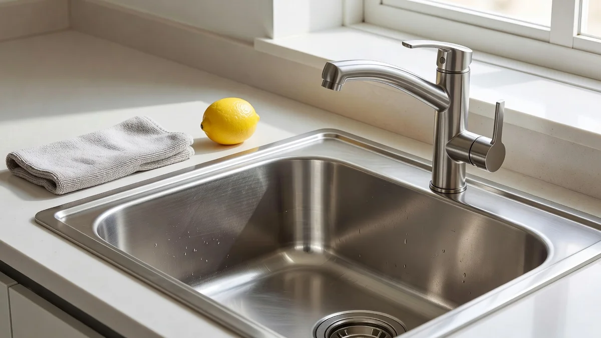 Comment faire briller un évier en inox