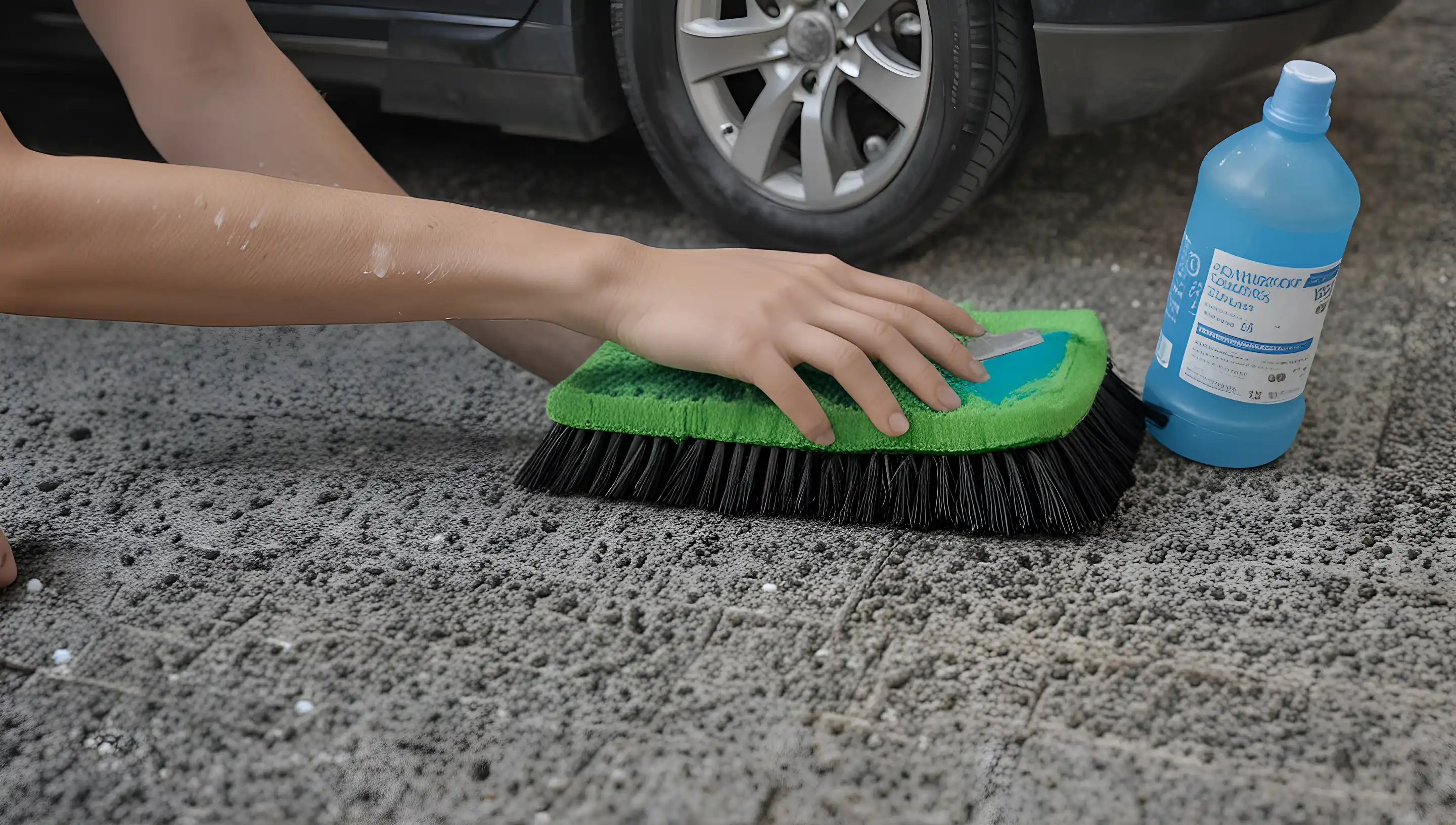 Tapis de voiture propre après nettoyage