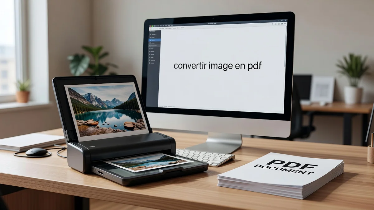 Illustration : conversion d'images en PDF