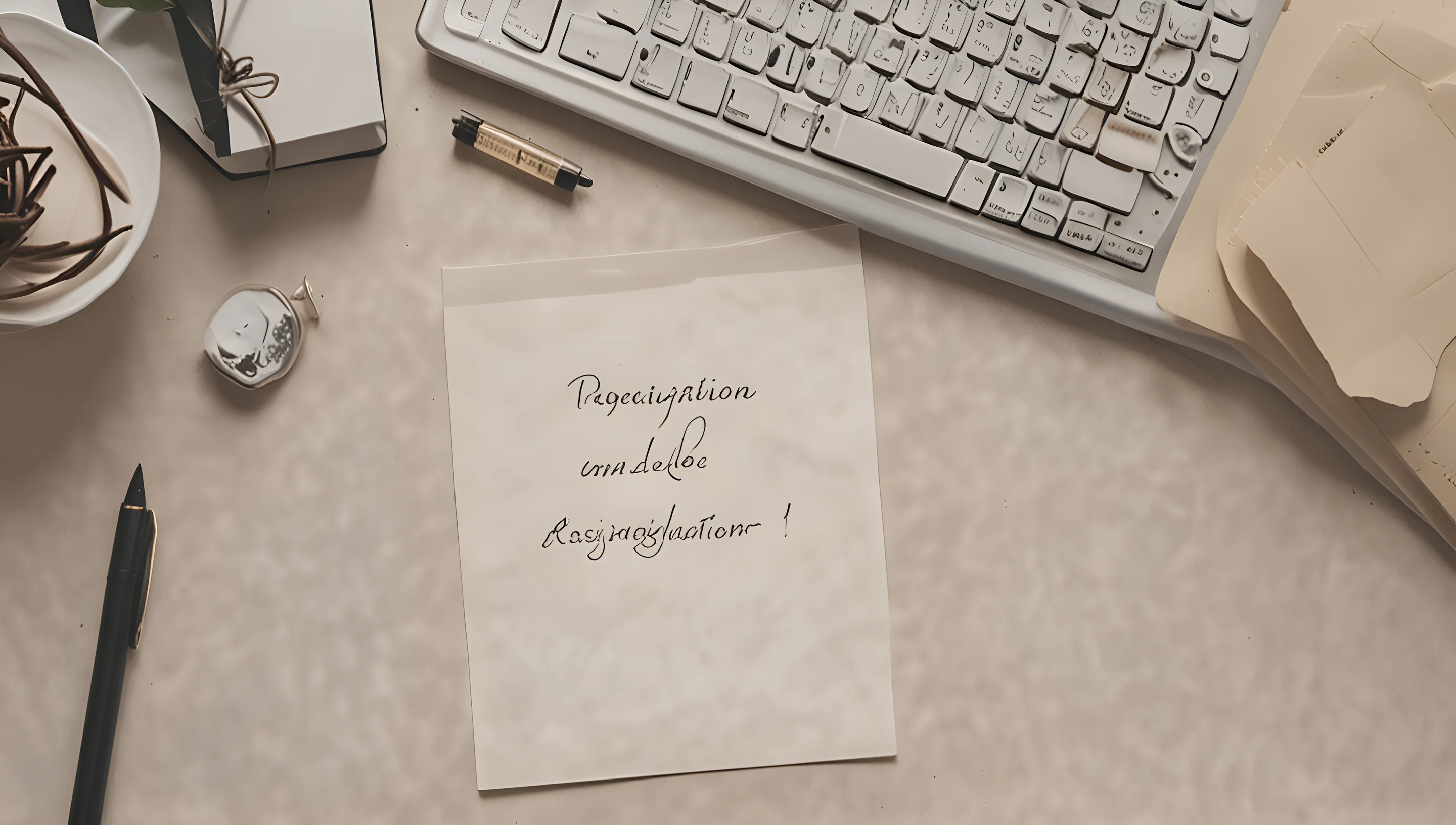 Lettre de démission : modèle simple