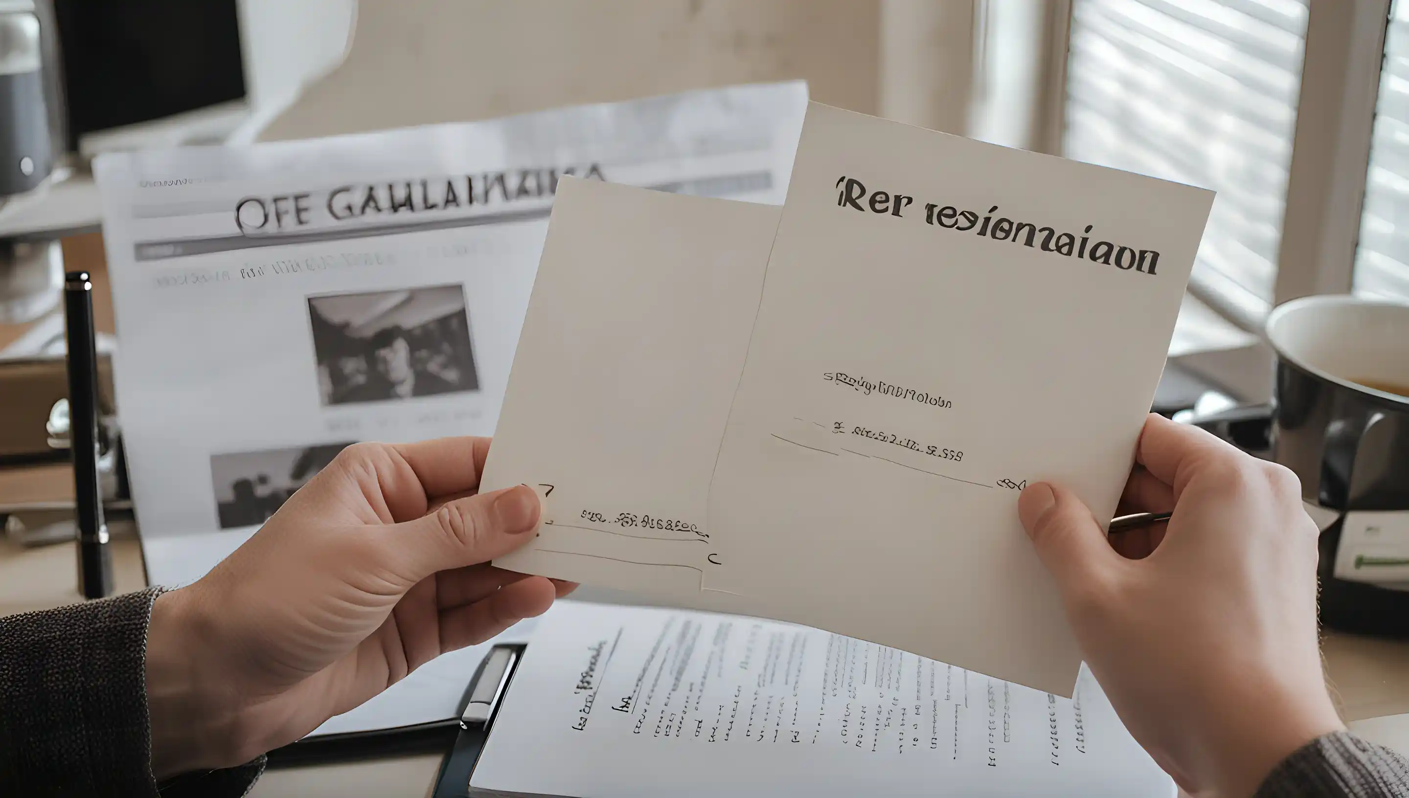 Lettre de démission - Modèle et exemples