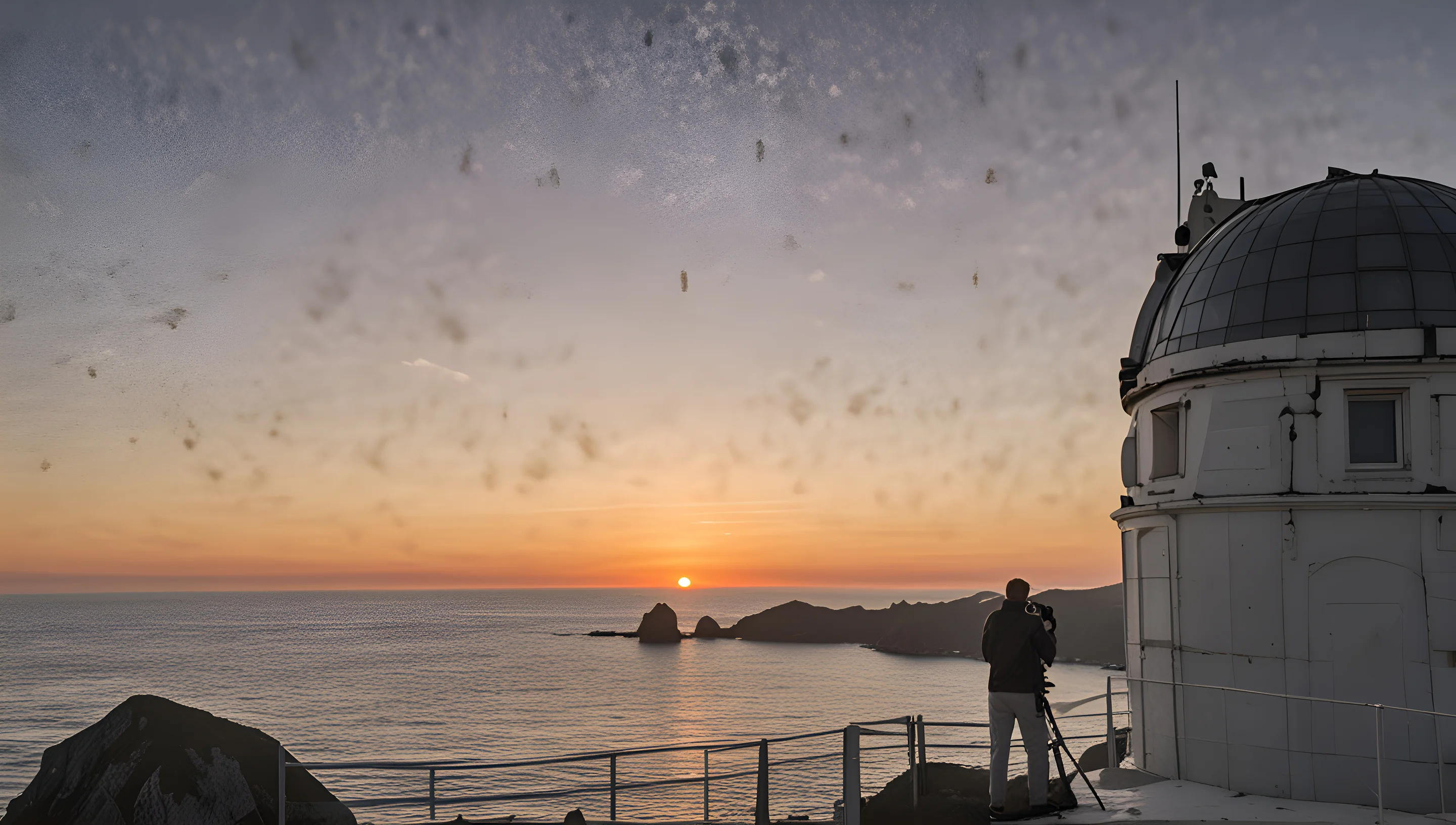 Lever du soleil à l'horizon