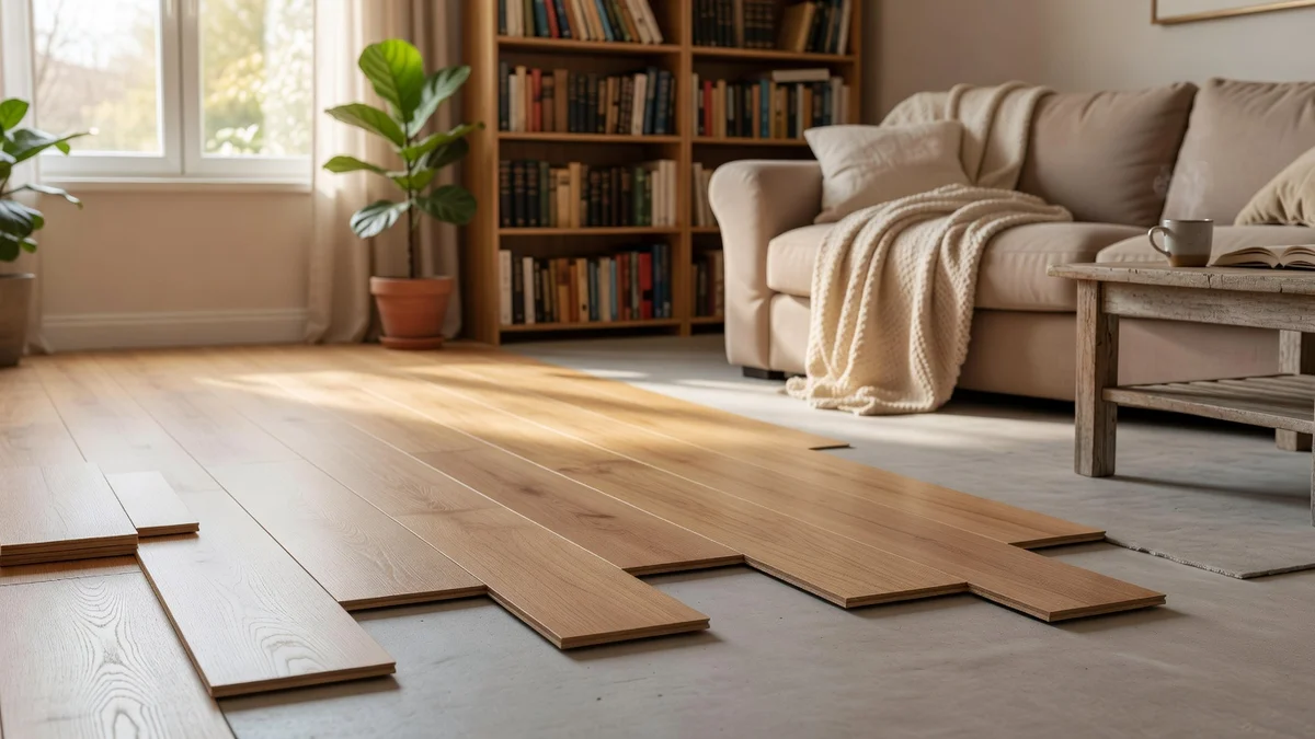 Pose de parquet flottant avec sous-couche
