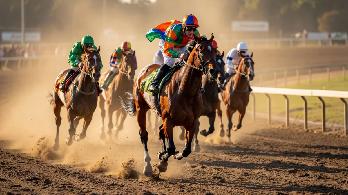 Ticket PMU avec QR code et résultats de courses hippiques affichés sur smartphone