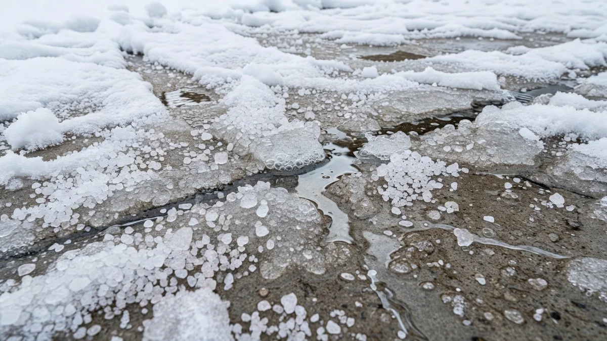 Pourquoi le sel fait fondre la glace