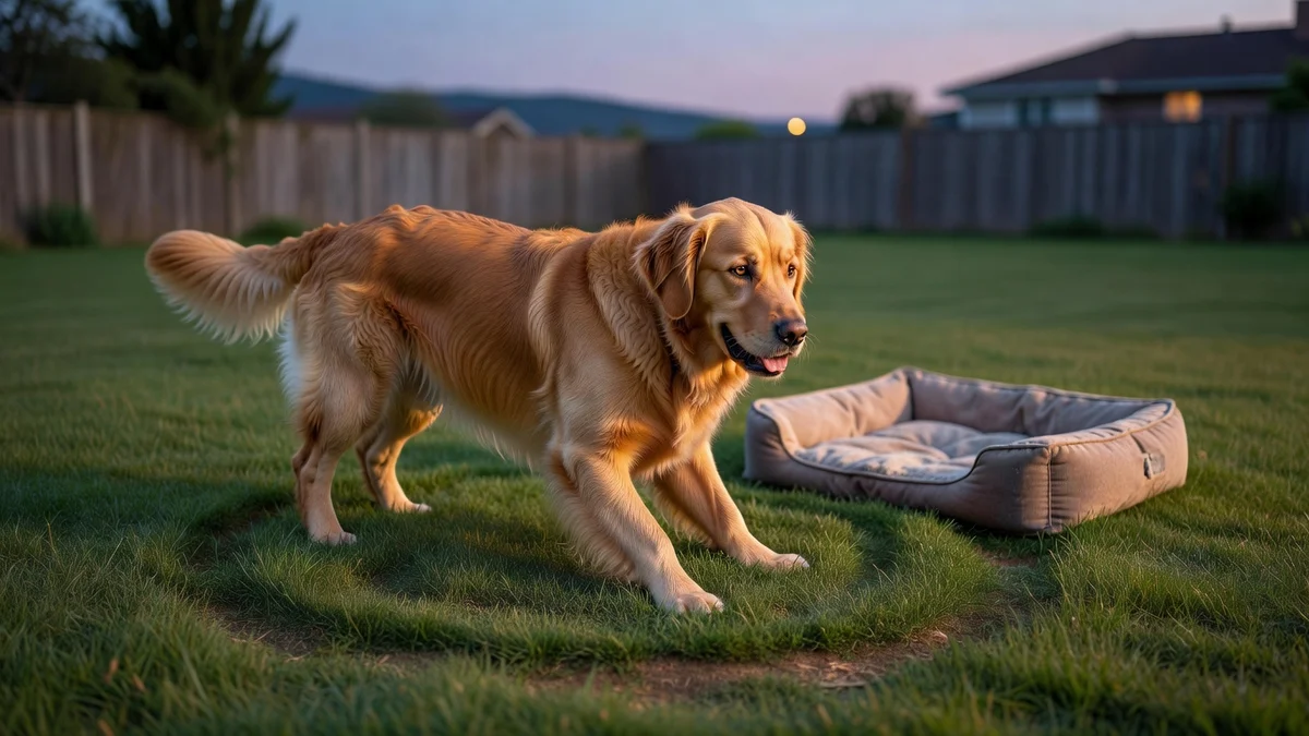 Pourquoi les chiens tournent avant de se coucher