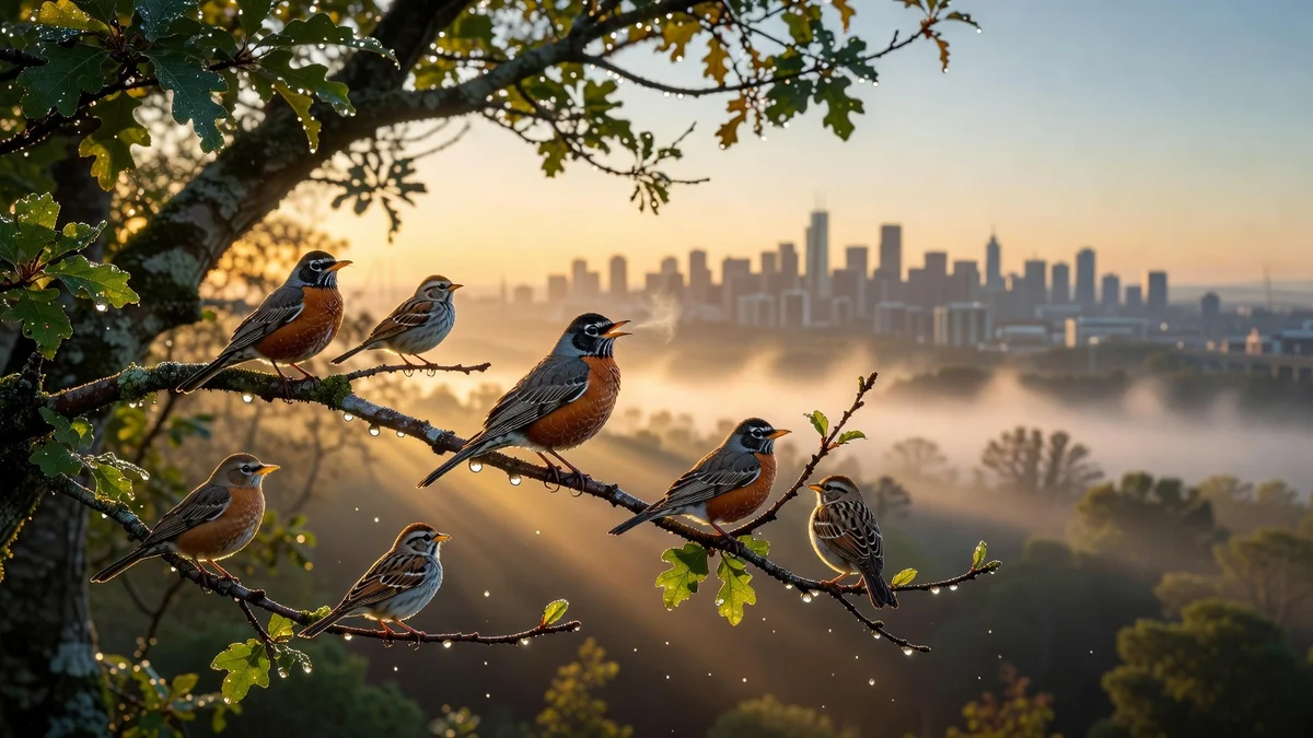 Pourquoi les oiseaux chantent le matin