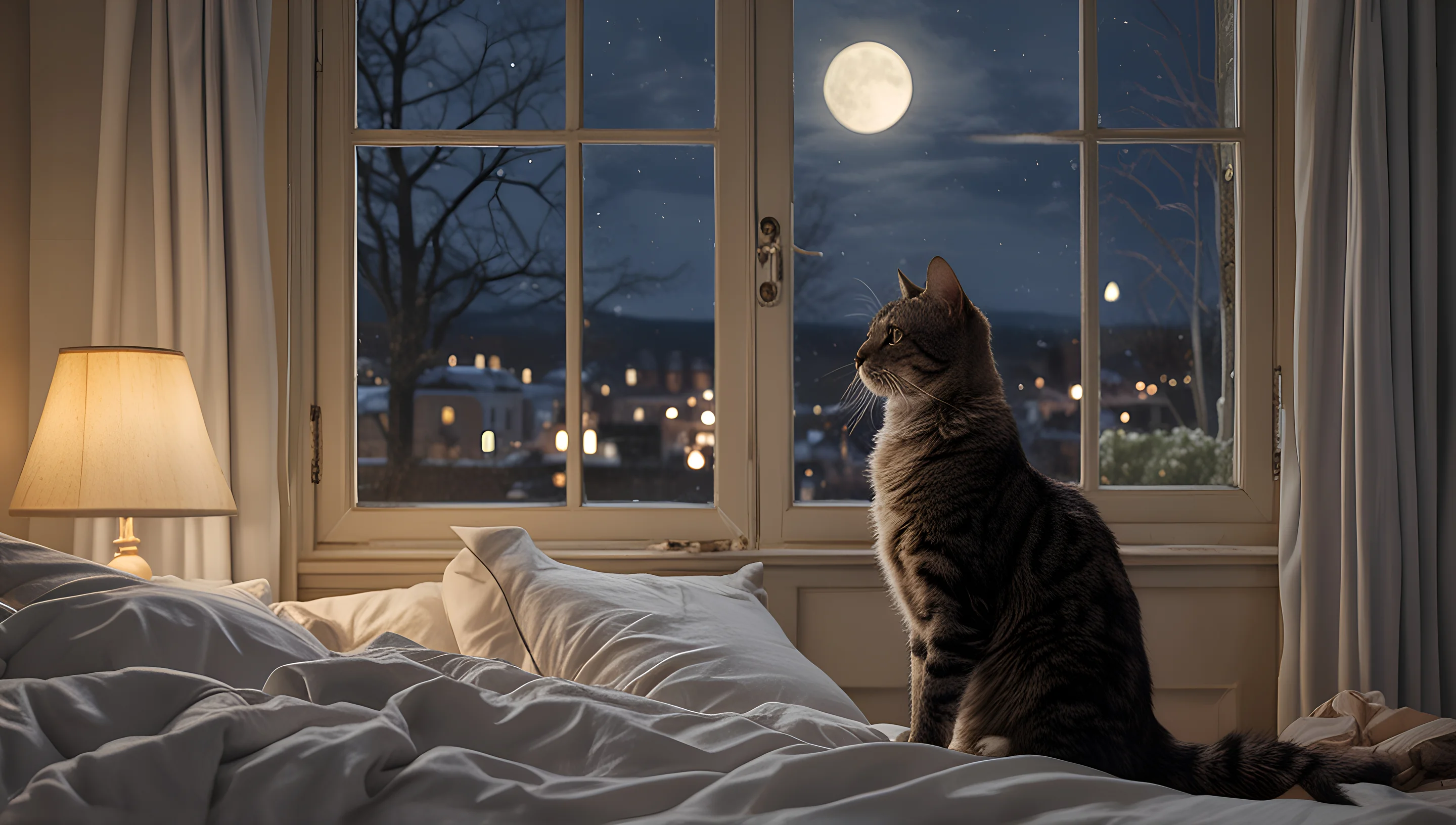 Pourquoi mon chat miaule la nuit