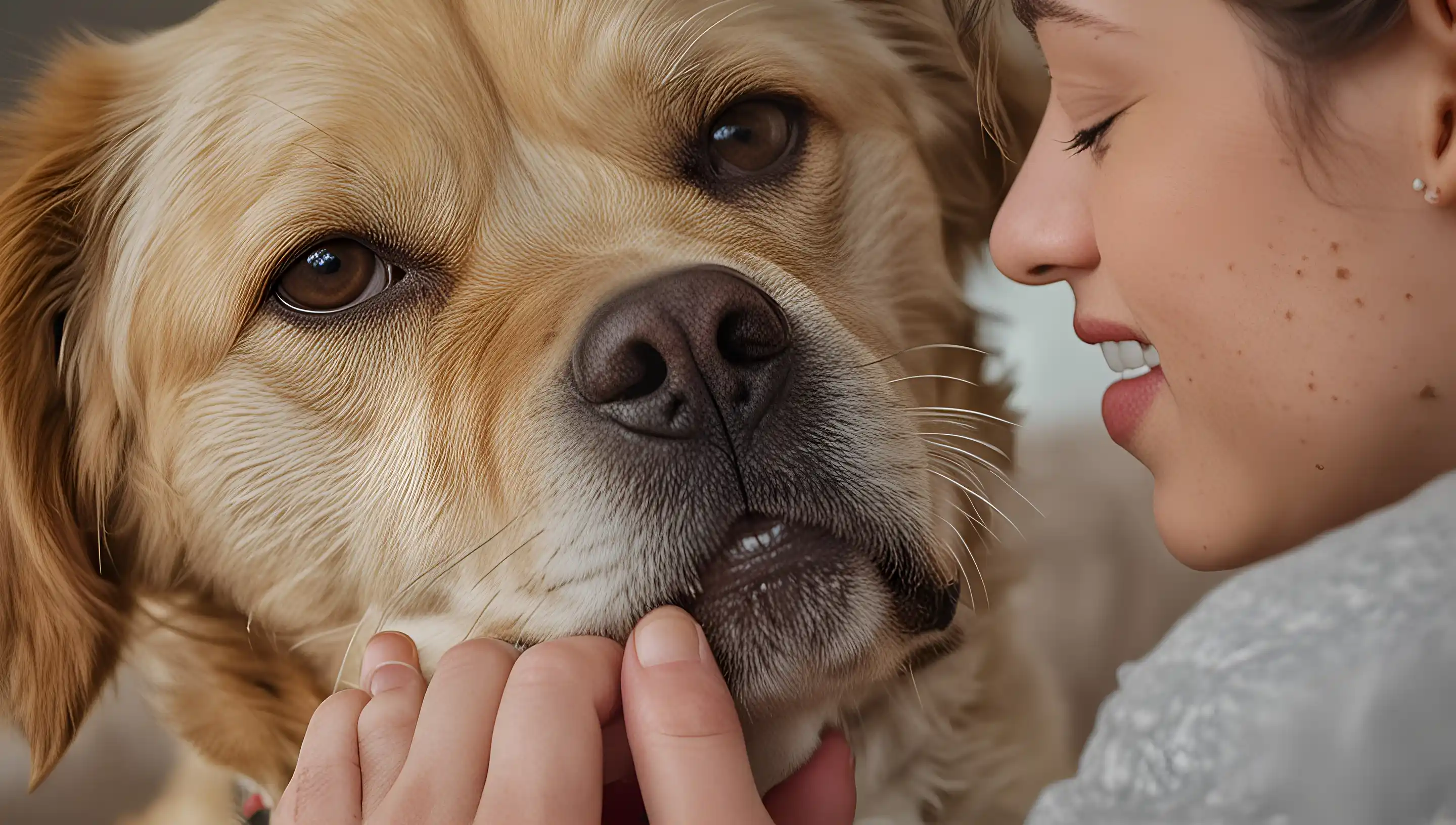 Pourquoi mon chien me lèche les mains