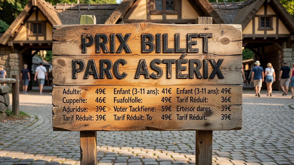 Prix billet Parc Astérix