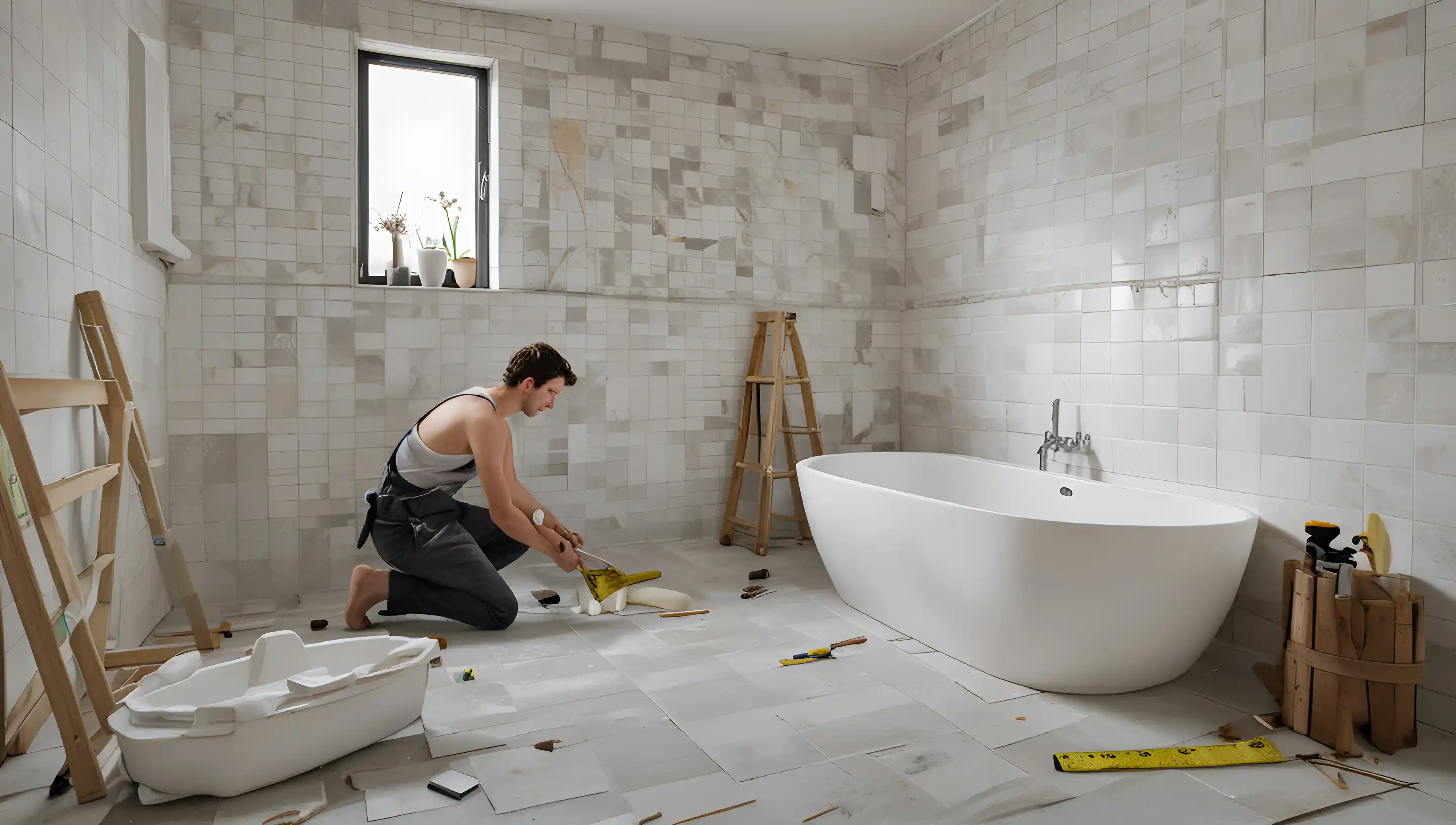 Rénovation d'une salle de bain moderne