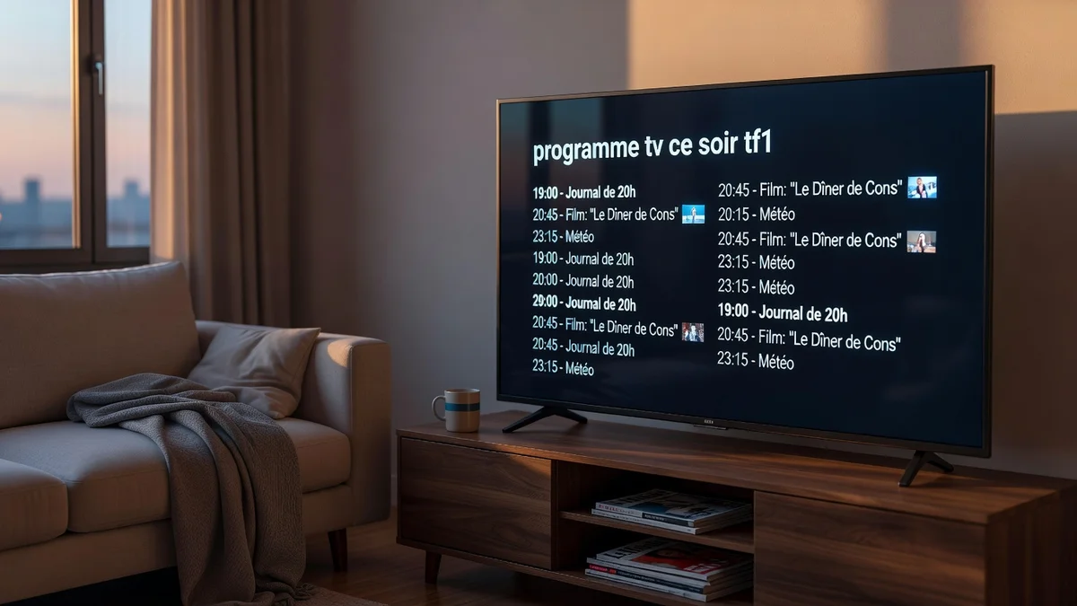 Programme TV TF1 ce soir - Guide et comparatif