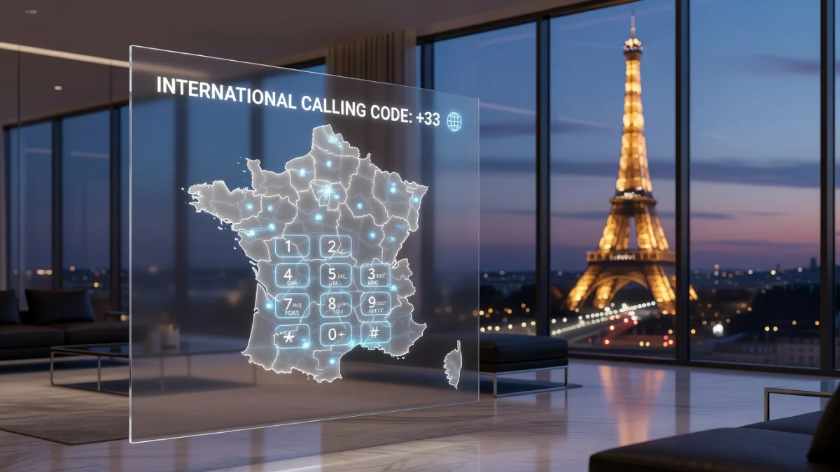 Quel est le code pays de la France (+33) ?
