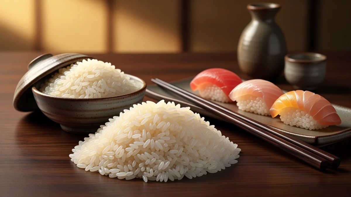 Bol de riz à sushi (shari) prêt à être utilisé