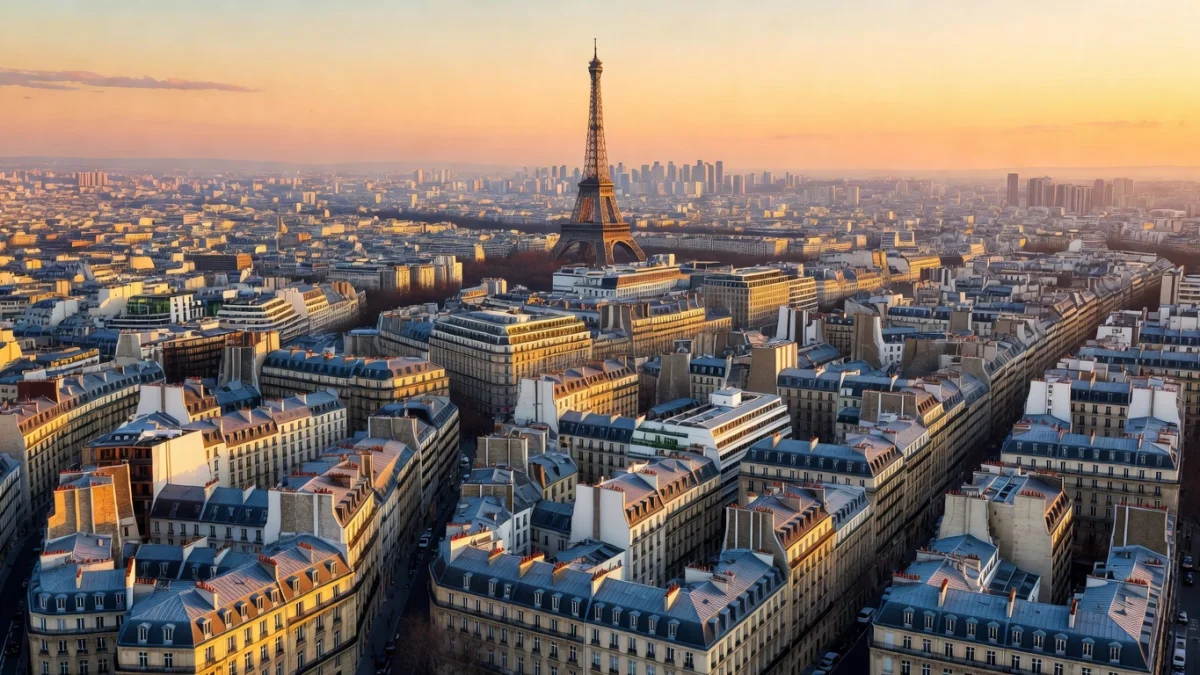 Carte de France illustrant la densité de population par région, avec l'Île-de-France en évidence