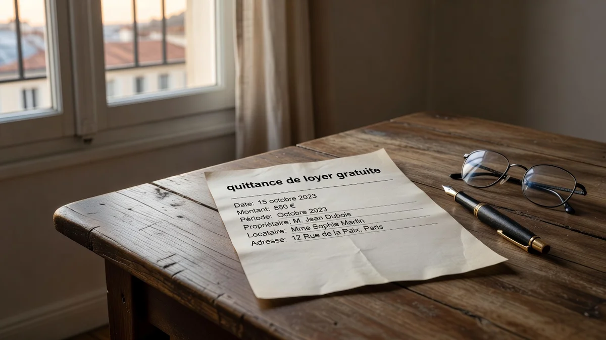 Quittance de loyer gratuite : modèle, obligations et outils