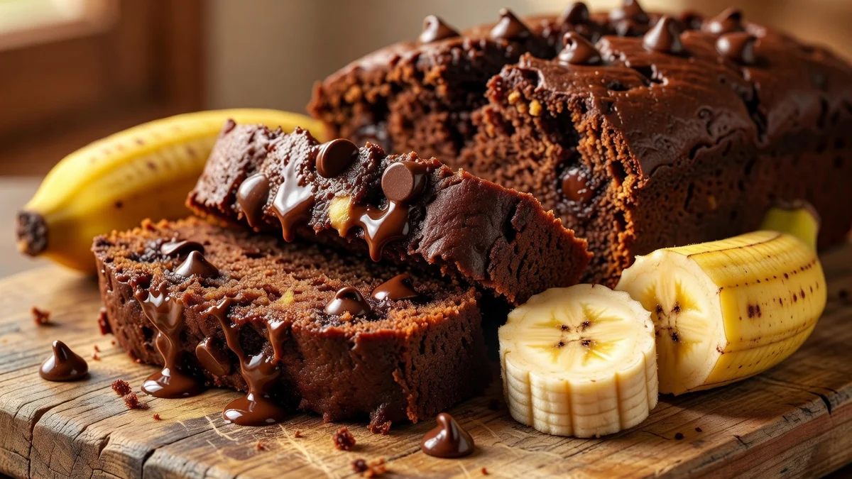 Recette : cake banane chocolat
