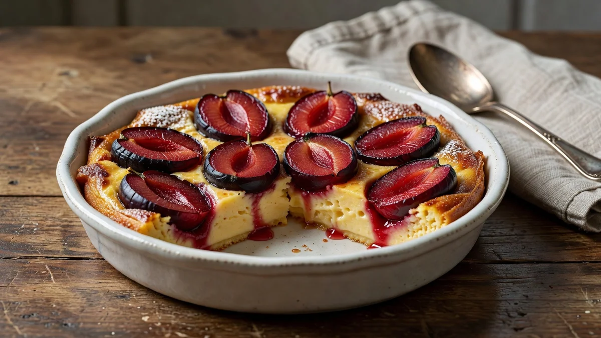 Recette clafoutis aux prunes