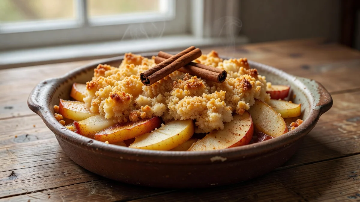 Recette de crumble pommes-poires