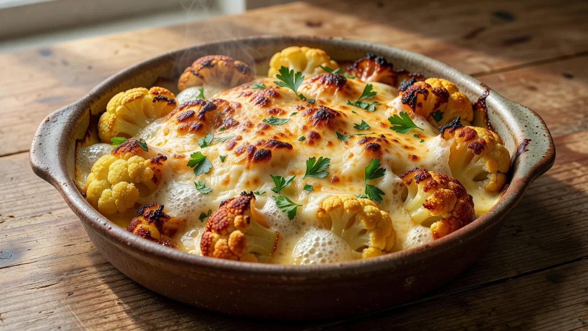 Gratin de chou-fleur gratiné