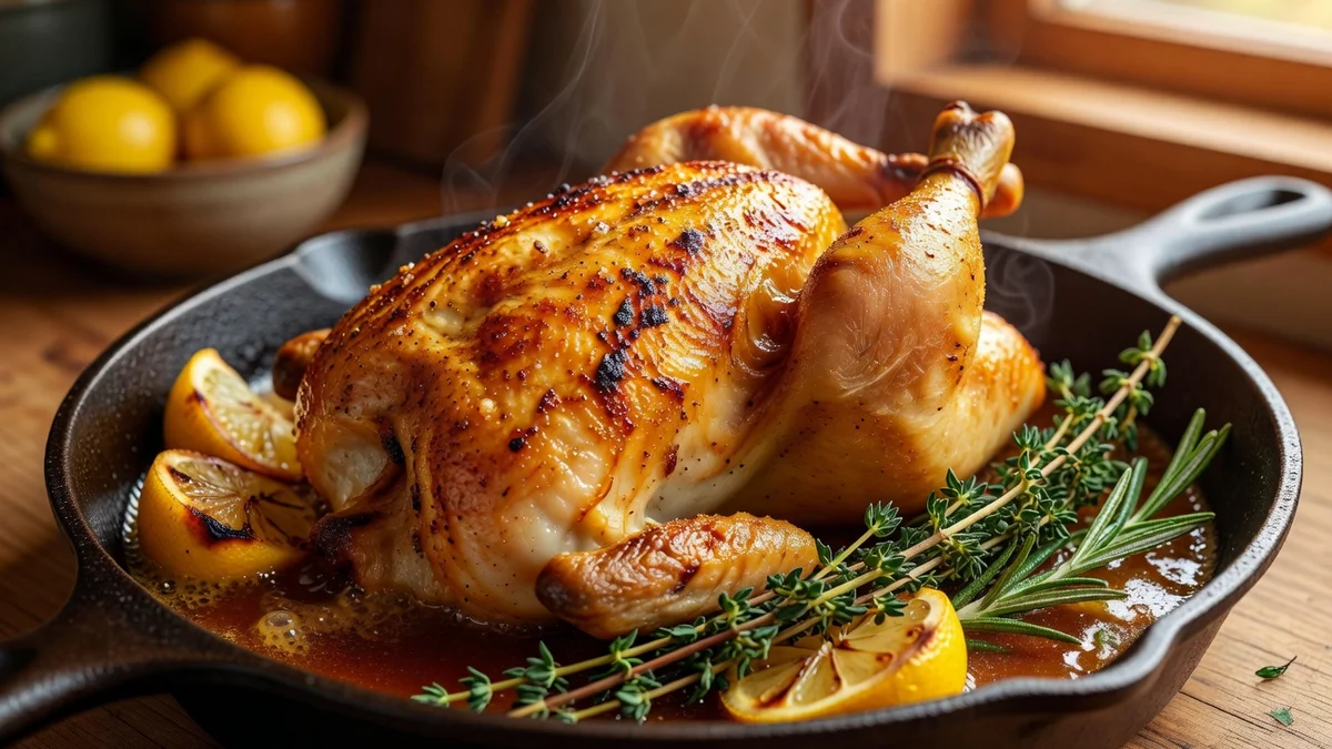 Recette poulet rôti au four