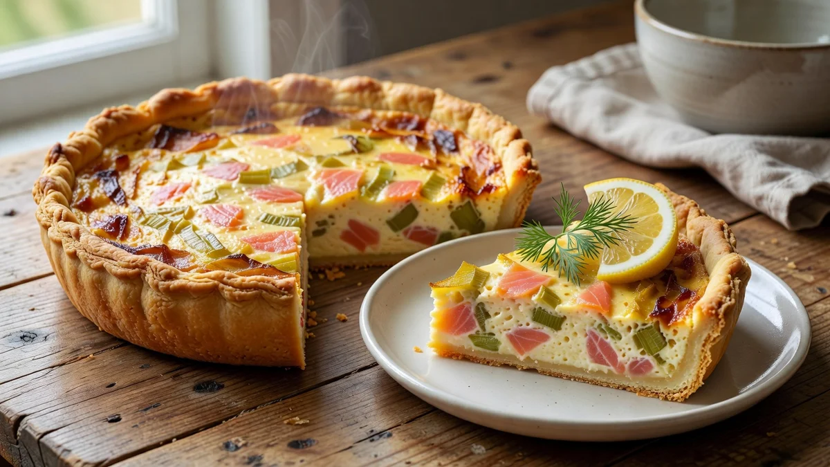 Recette quiche saumon poireaux