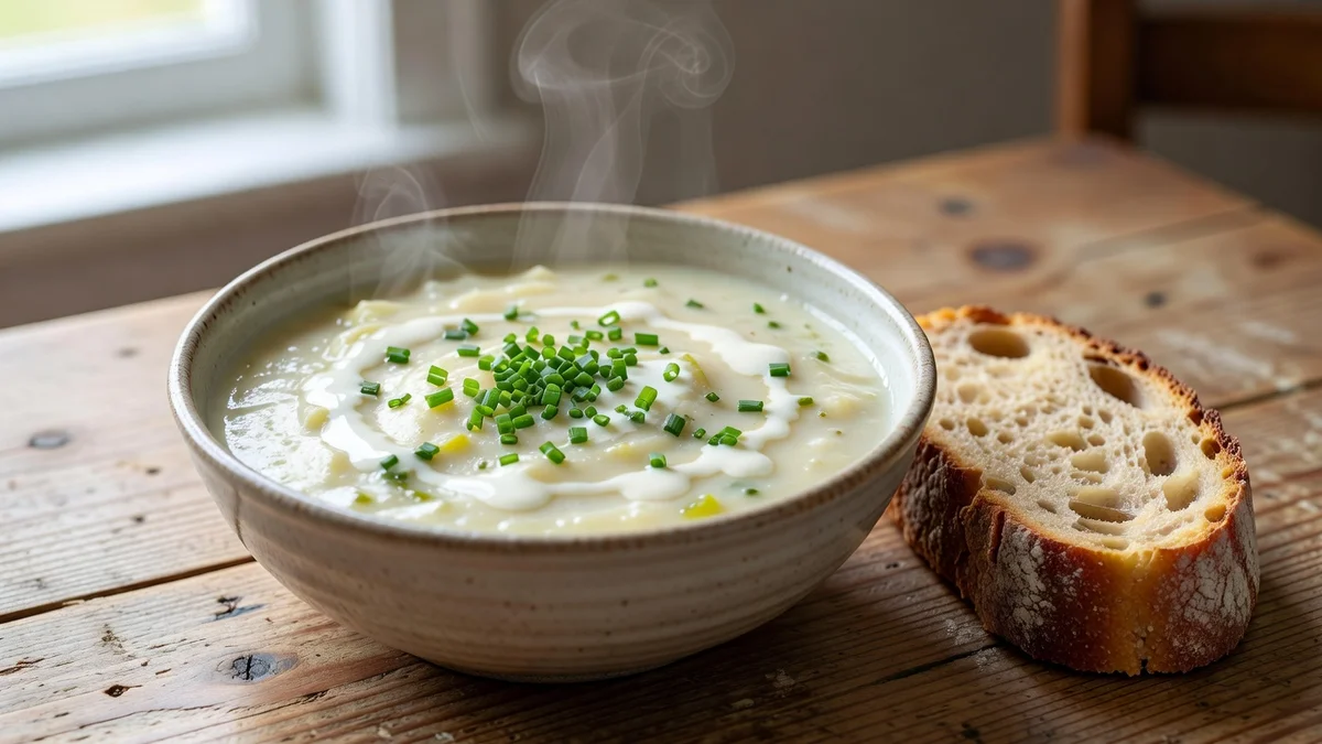 Recette soupe poireaux - pommes de terre