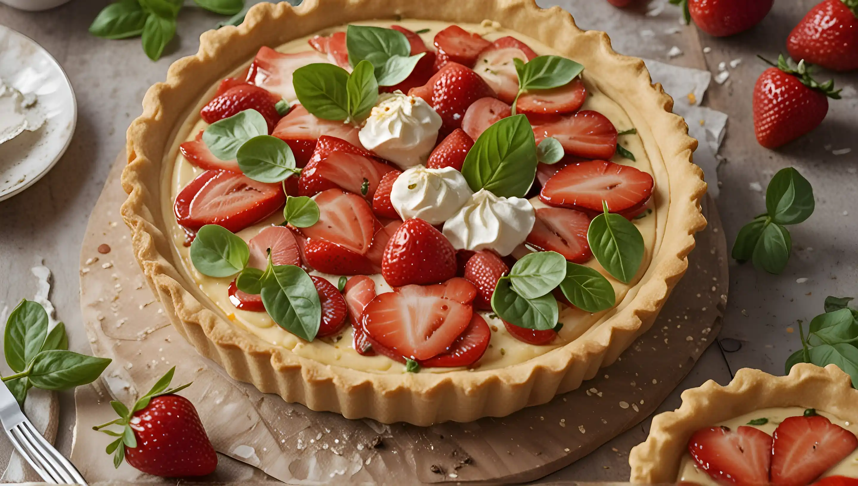 Recette de la tarte aux fraises