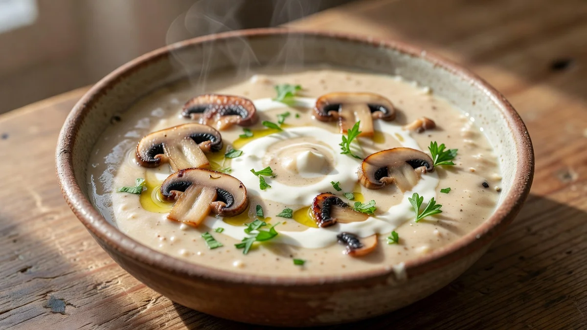 Recette velouté de champignons