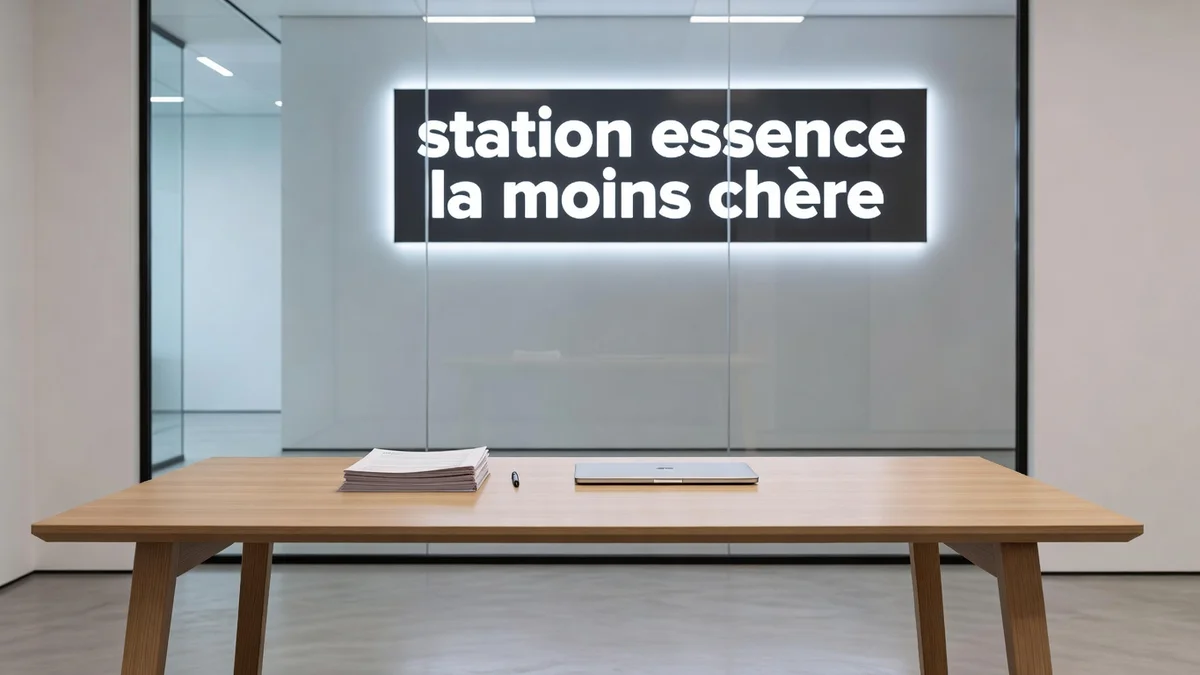 Station essence la moins chère